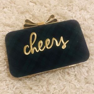 NWT ✅ CHEERS TARTAN CLUTCH (W/SHOULDER STRAP!) ❤️